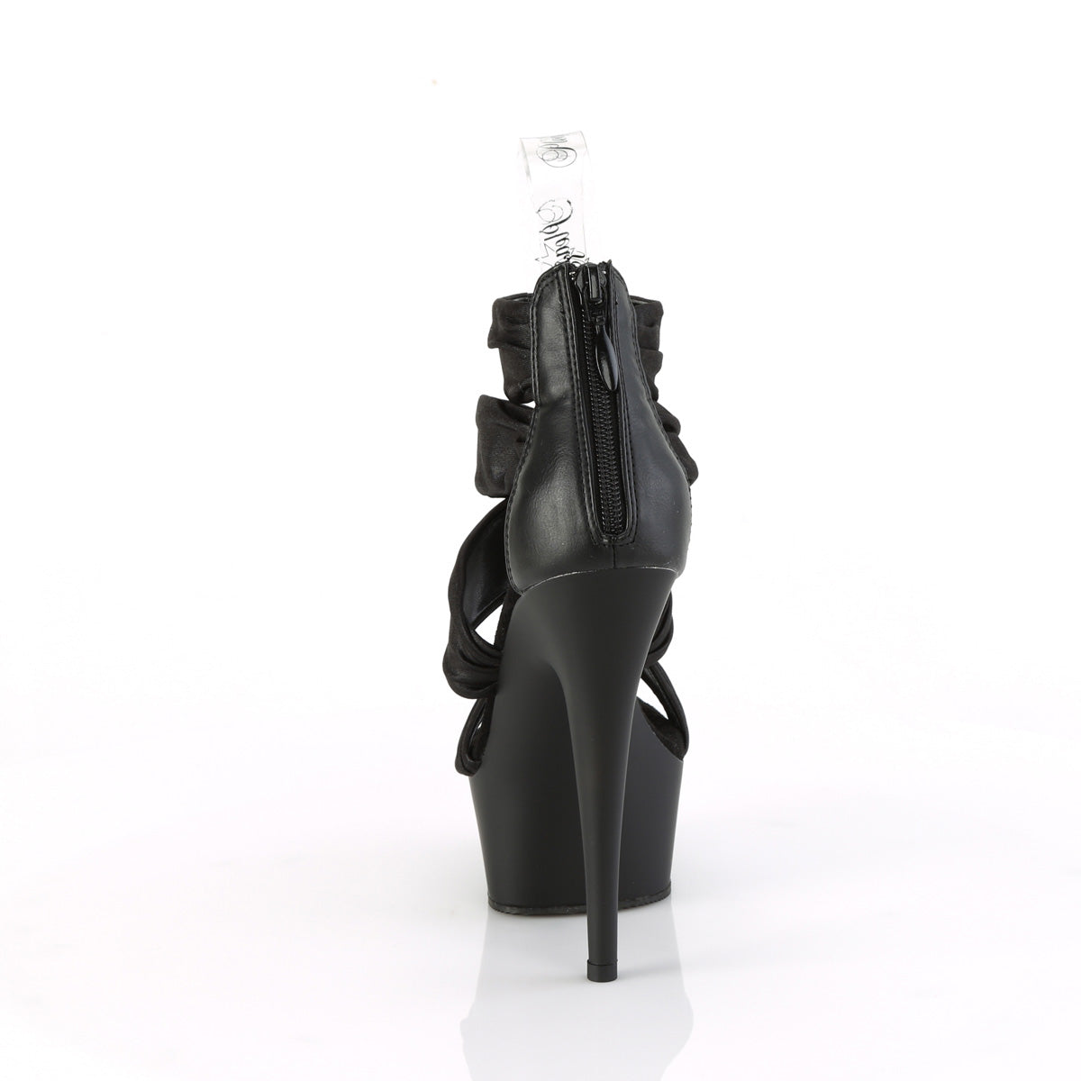 DELIGHT-620 Black Faux LeatherFabric/Black Matte