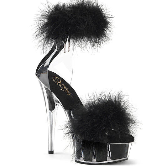 DELIGHT-624F Clear Black Fur