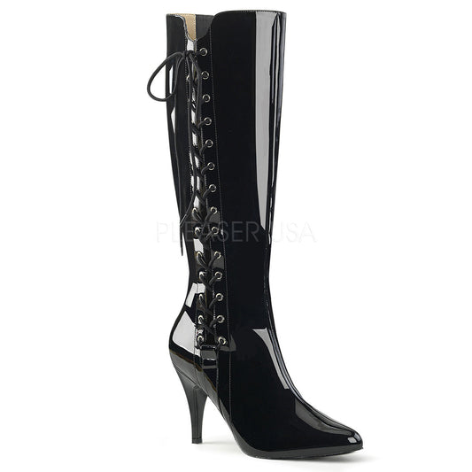 DREAM-2026 Black Patent Knee Boot