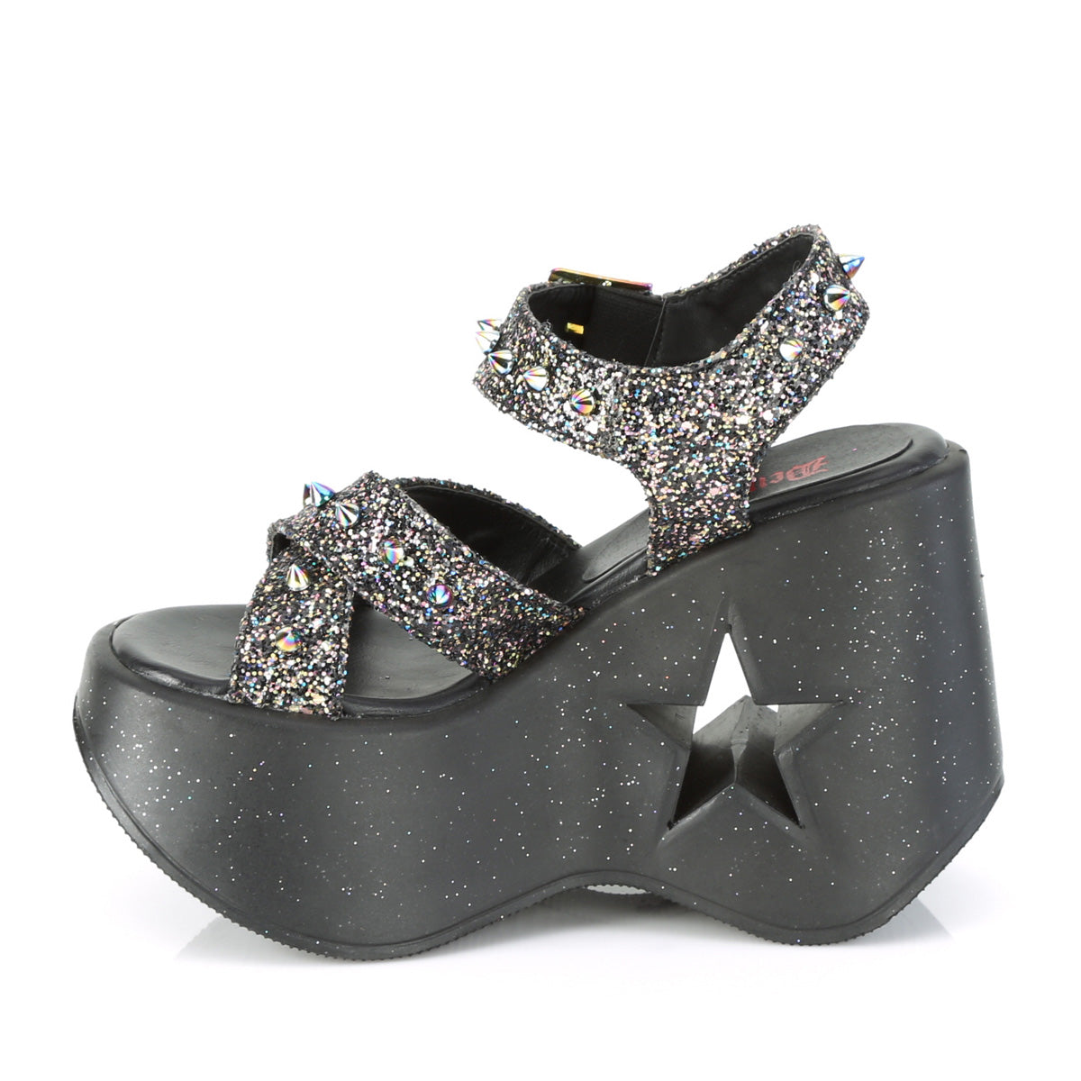 DYNAMITE-02 Black Multi Glitter