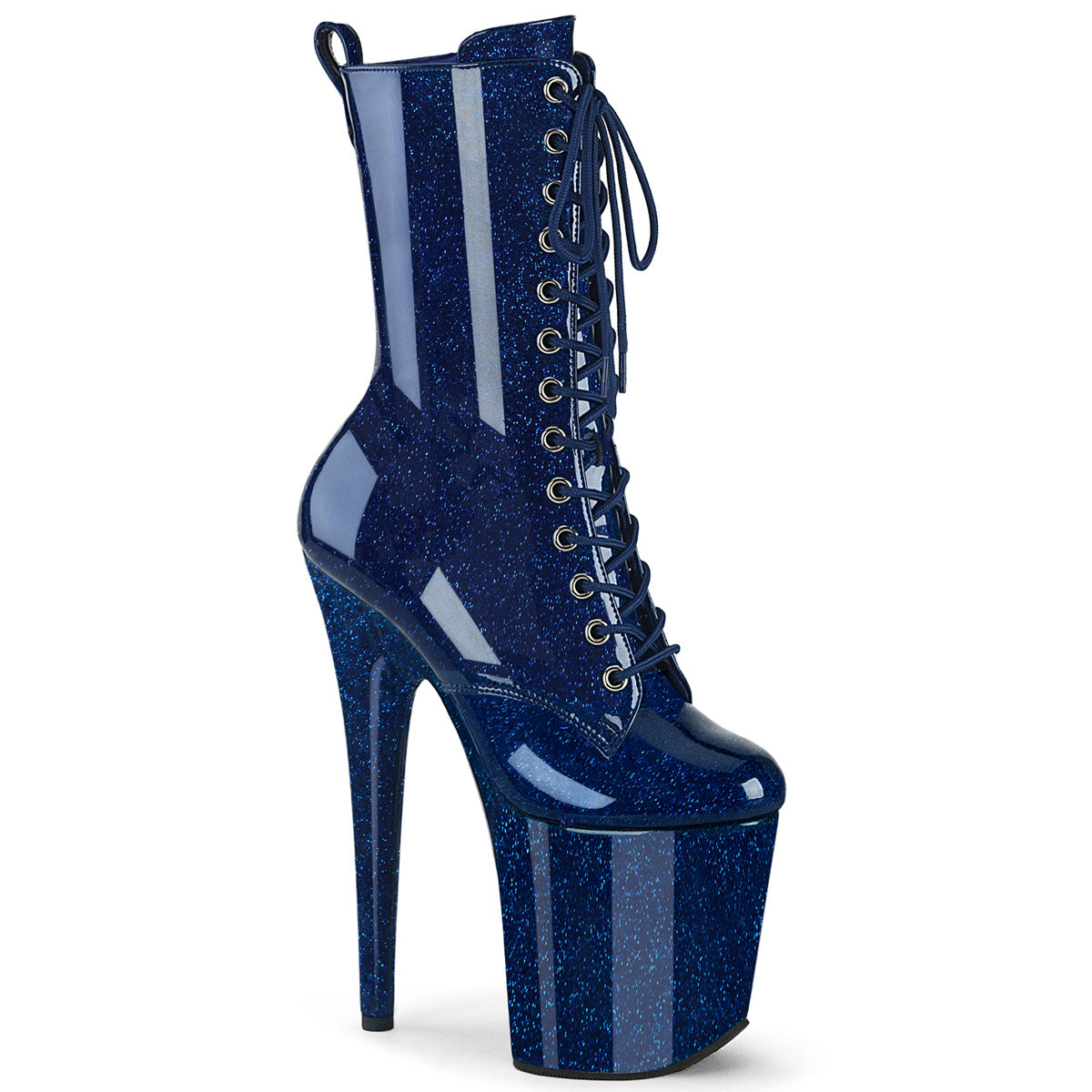 FLAMINGO-1040GP Navy Blue Glitter Patent
