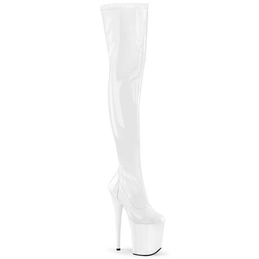 FLAMINGO-3000 White Stretch Patent /White