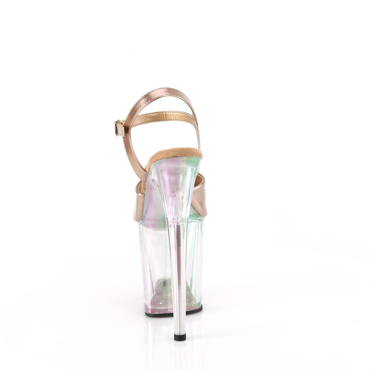 FLAMINGO-809HT Rose Gold Holographic Patent /Holographic Tinted