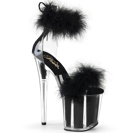 FLAMINGO-824F Clear Black Fur