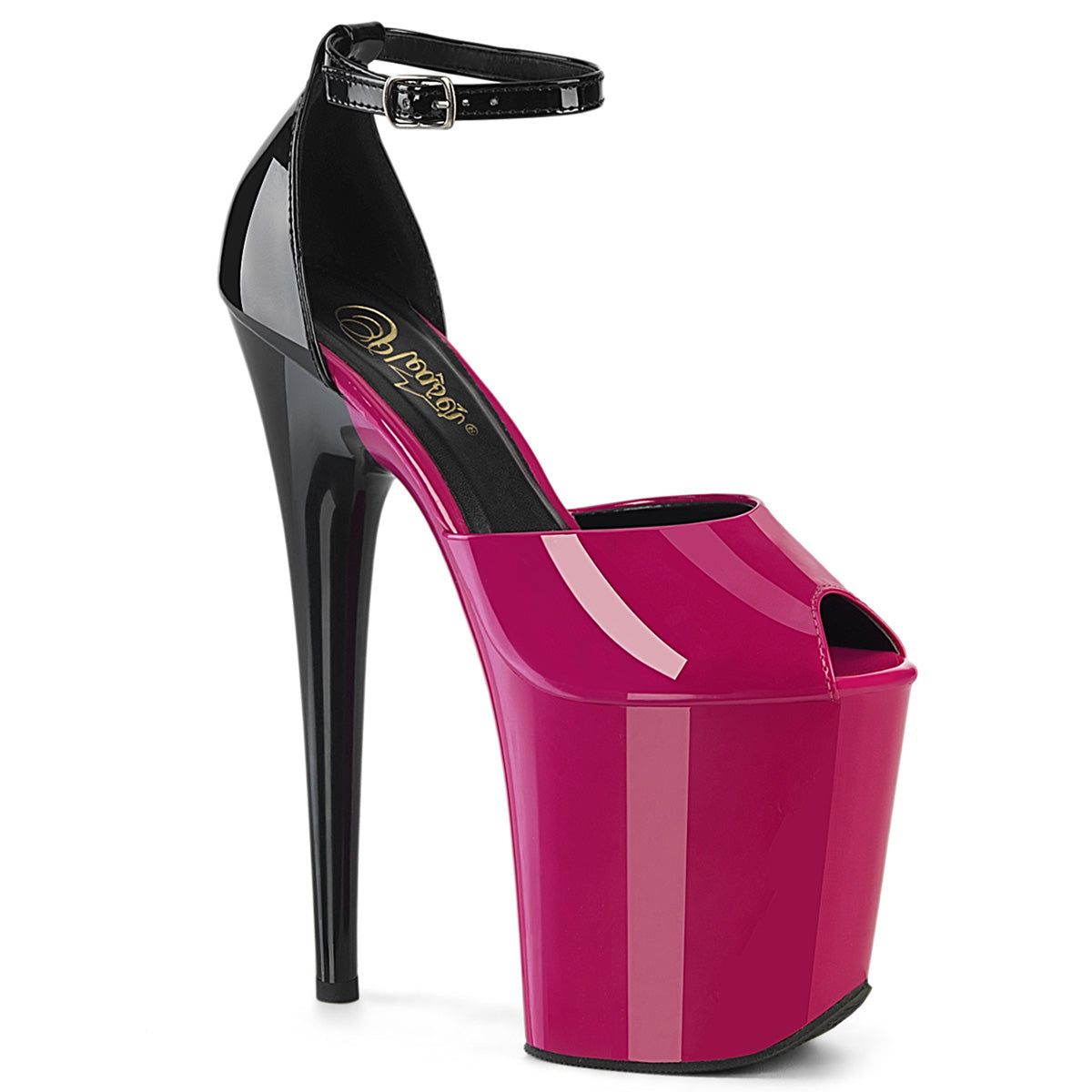 FLAMINGO-868 Fuchsia Black Patent /Fuchsia Black
