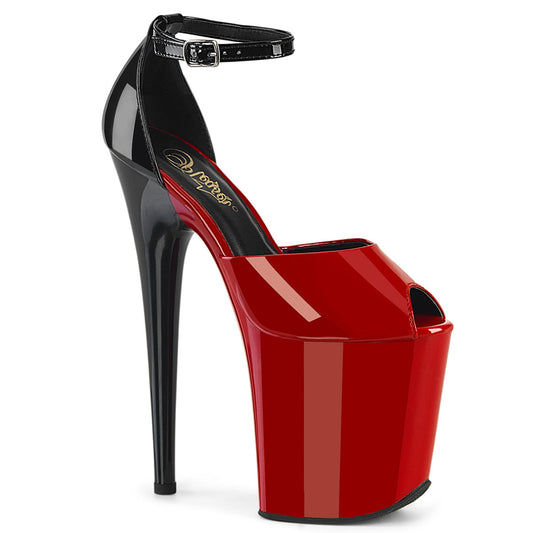 FLAMINGO-868 Red Black Patent /Red Black