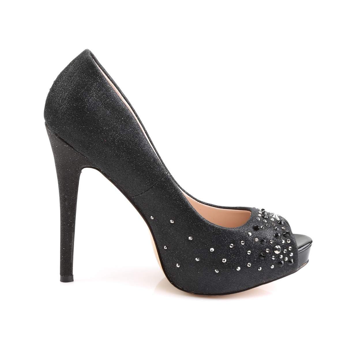 HEIRESS-22R Black Shimmering Fabric