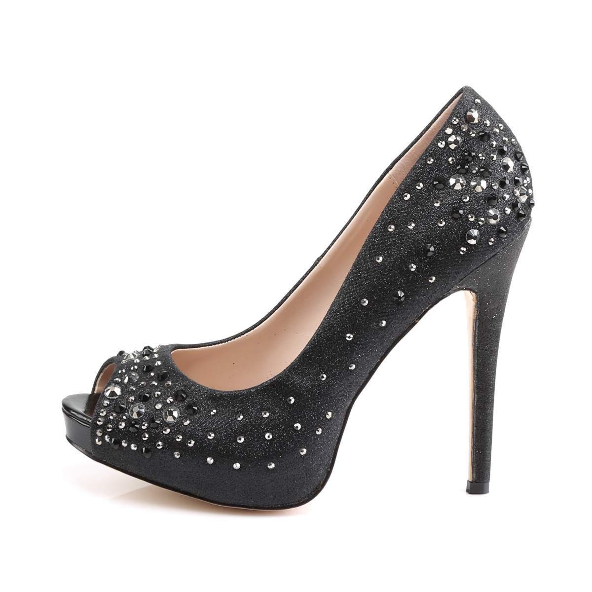 HEIRESS-22R Black Shimmering Fabric