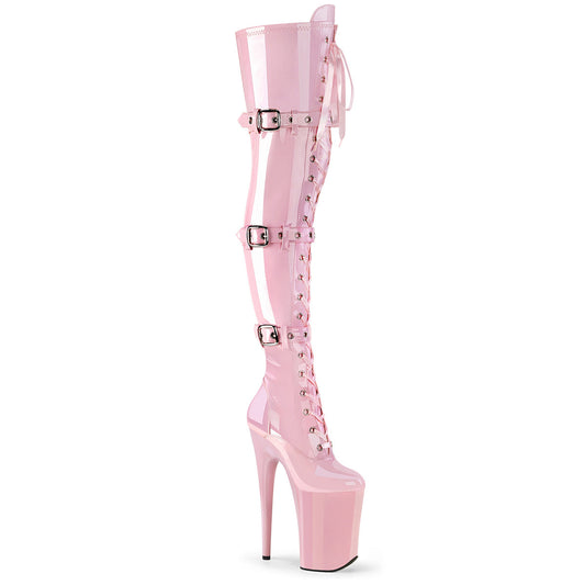 INFINITY-3028 Baby Pink Stretch Patent /Baby Pink