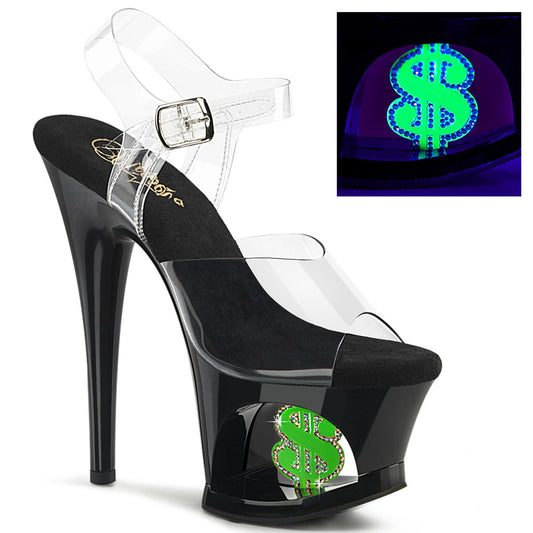 MOON-708USD Clear/Black Neon Green