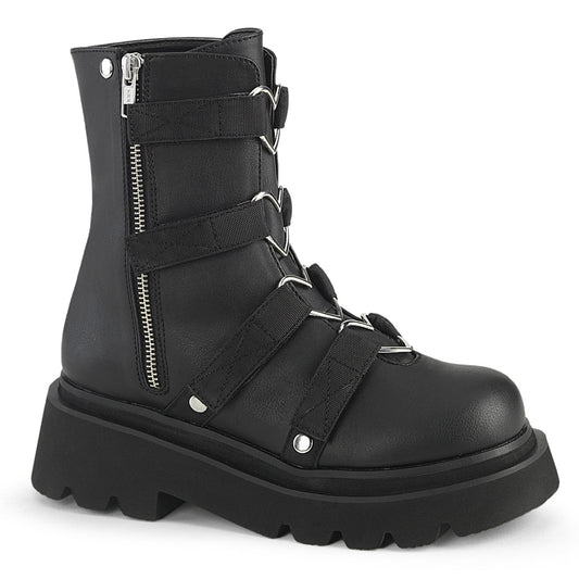 RENEGADE-50 Black Vegan Leather-Nylon