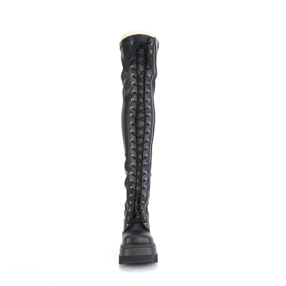SHAKER-374 Black Stretch Vegan Leather