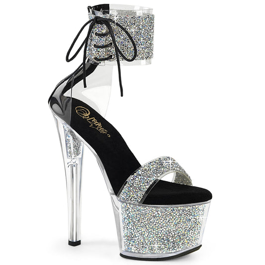 SKY-327RSI Silver Multi Rhinestones Black/Silver Rhinestones