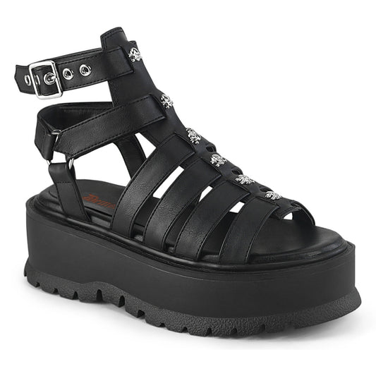SLACKER-18 Black Vegan Leather