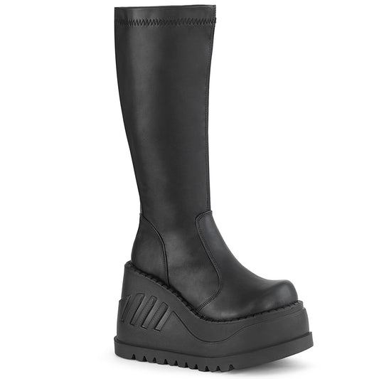 STOMP-200 Black Stretch Vegan Leather