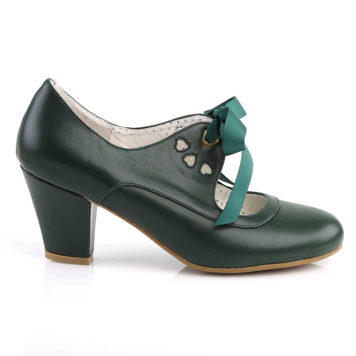 WIGGLE-32 Dark Green Faux Leather